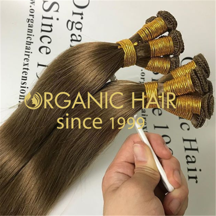 China wholesale 100% virgin human hand tie weft ,double drawn A33